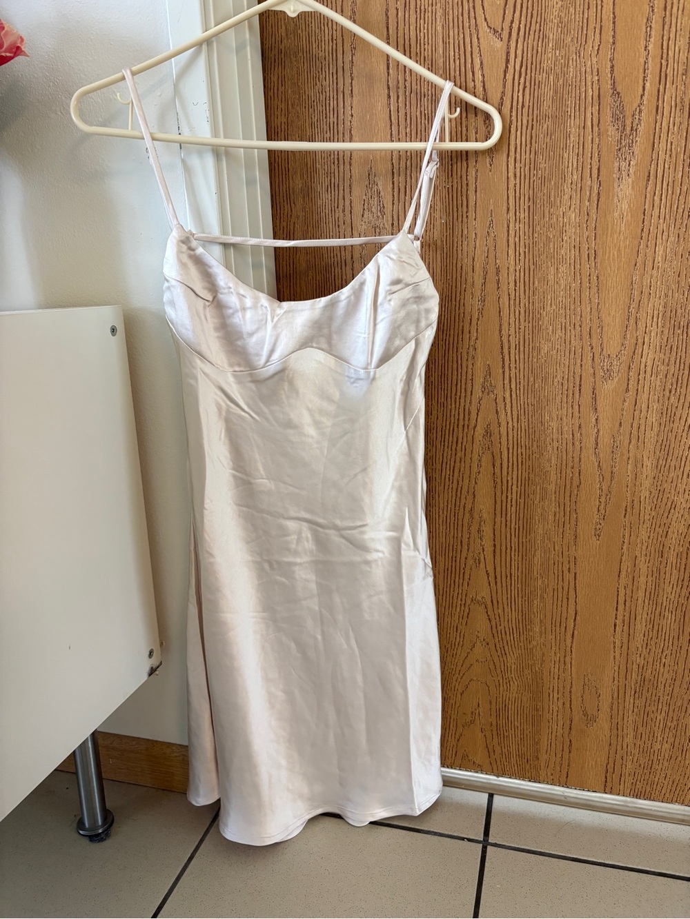 Princess Polly Champagne Silky Slip Dress